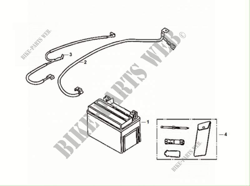 BATTERY   TOOL BOX para SYM ORBIT III 50 (XE05W2-EU) (E5) (M1) 2021