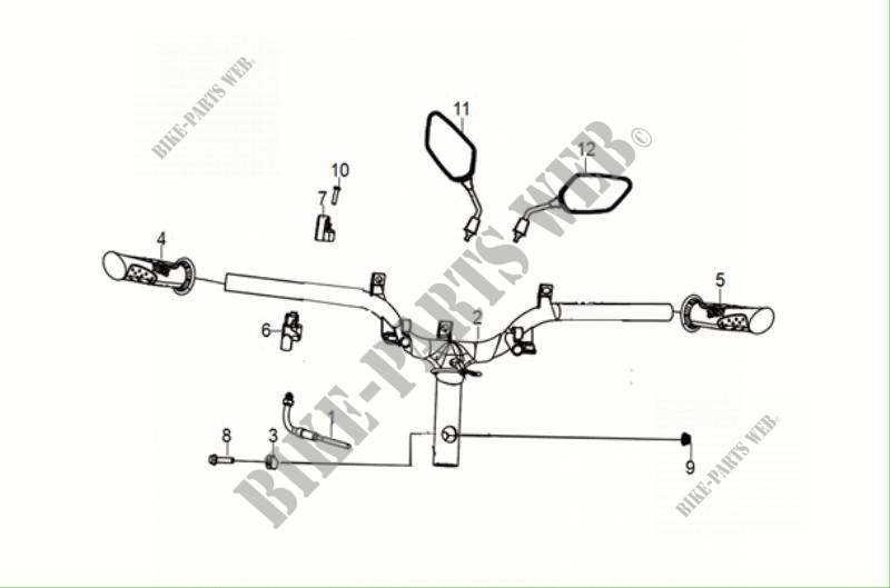 CABLE   SWITCH   HANDLE LEVER para SYM SYMPHONY 50 (XF05W1-EU) (E5) (M1) 2021