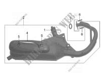 TUBO DE ESCAPE para SYM ORBIT II 125 (AE12W1-6) (L1) 2011