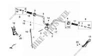 COMPONENTE DE MANIJA DE DIRECCION para SYM GTS 125I (LN12W2-FR) (L4) 2014