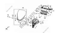 MEDIDOR   PARABRISAS para SYM GTS 125I ABS (LN12W5-EU) (L4) 2014
