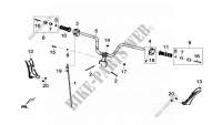 COMPONENTE DE MANIJA DE DIRECCION para SYM GTS 125I ABS (LN12W5-FR) (L4) 2014