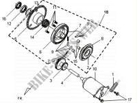MOTOR DE ARRANQUE   ENGRANAJE REDUCTOR DE ARRANQUE para SYM VS 125 (HV12WB-F) (K9-L3) 2013