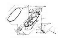 CAJA DE EQUIPAJE para SYM VS 125S (HV12WD-6) 2013