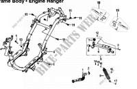 FRAME BODY   ENGINE HANGER para SYM FIDDLE III 200I (XA20W1-EU) (L6) 2016