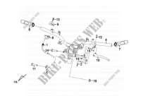 CABLE SWITCH HANDLE LEAVER para SYM FIDDLE II 50 (45 KMH) (AF05W-F) (NEW ENGINE) (K9-L2) 2012