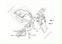 REAR FENDER   REAR INNER FENDER para SYM GTS 300I ABS (LN30W5-FR) (L4) 2014