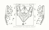 CUBIERTA FRONTAL  500 motocicletas-sym 2019 MAXSYM TL 500  (TL47W1-EU) (L9) 38