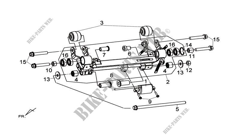 ENLACE DE COLGADOR DE MOTOR para SYM MAXSYM 600I ABS (LX60A2-6) (L4) 2014