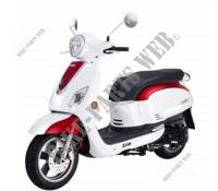 WHITE/RED (WH 006/R 010CA) para SYM MAXSYM 400 EFI (LX40A3-6) (L2) 2012